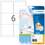 HERMA Premium - Autoadesiva - Bianco opaco - 991 x 931 mm 150 etichetta(e) (25 fogli x 6) etichette per indirizzi