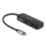 Delock Adattatore USB di tipo C a VGA / HDMI / DisplayPort 4K 60 Hz