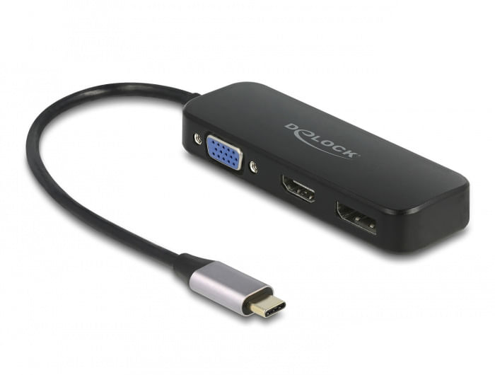 Delock-Adattatore-USB-di-tipo-C-a-VGA---HDMI---DisplayPort-4K-60-Hz