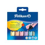 Pelikan 817325 evidenziatore 6 pz Punta smussata Blu, Verde, Arancione, Rosa, Giallo