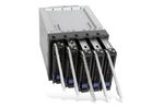 IcyDock-FatCage-MB155SP-B---5-Bay-EZ-Tray-3.5--SATA-Hard-Drive-Hot-Swap-Backplane-Cage-in-3x-External-5.25--Bay