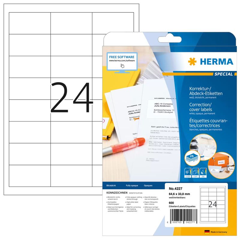 HERMA-Special---Etichette-di-carta-per-correzione-copertura-opaca-autoadesiva-permanente---bianco---646-x-338-mm---600-e