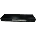 Longshine LCS-GSP9428 switch di rete Gestito Gigabit Ethernet (10/100/1000) Supporto Power over Ethernet (PoE) 1U Nero