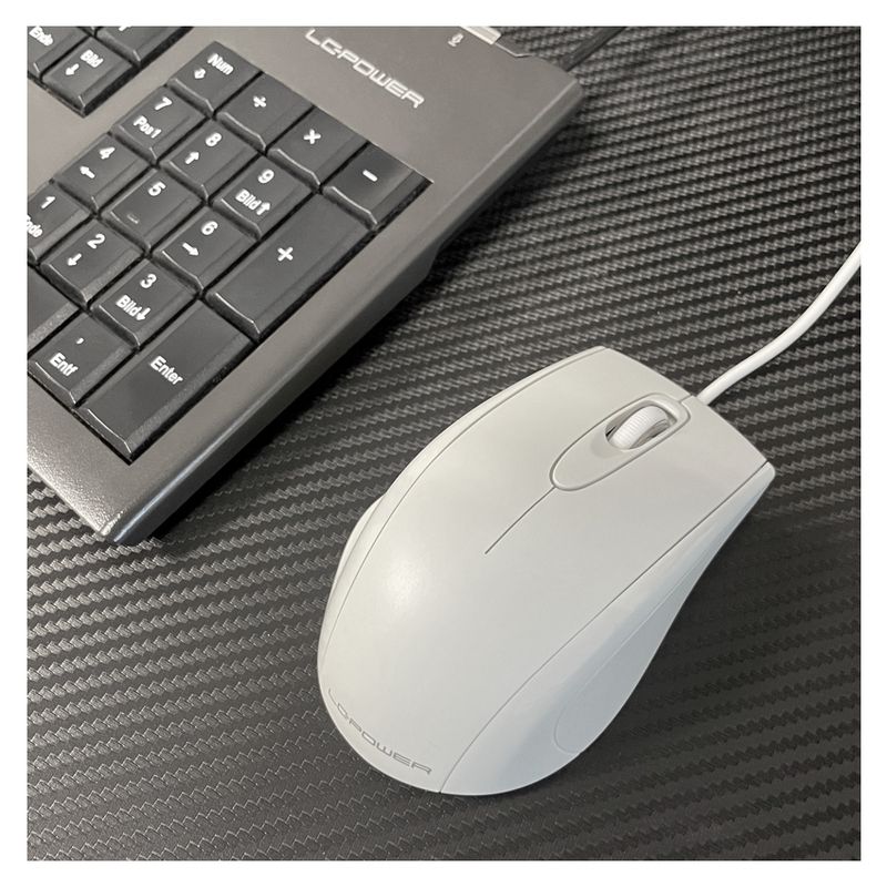 Mouse-LC-POWER-M710W-USB-bianco