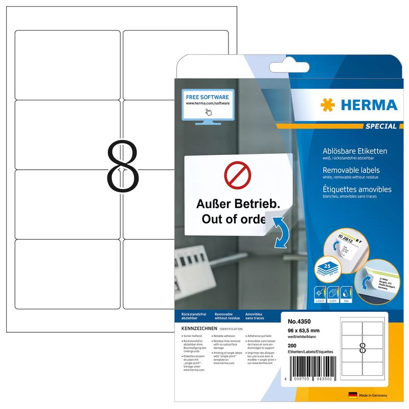 HERMA-Special---Etichette-in-carta-opaca-autoadesive-rimovibili---bianco---96-x-635-mm---200-etichetta-e---25-fogli-x