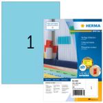 HERMA Special - Permanent selbstklebende, matte Papieretiketten - Blau - A4 (210 x 297 mm) - 100 Etikett(en) (100 Bogen