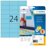 HERMA Special - Permanent selbstklebende, matte Papieretiketten - Blau - 70 x 37 mm - 480 Etikett(en) (20 Bogen x 24) (4