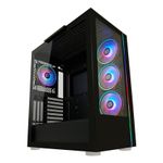 Lc-Power Case MidiTower ATX 808B nero USB3.2/Audio senza alimentatore SkyllaX