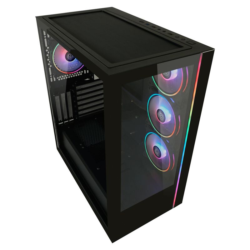 Case-MidiTower-ATX-808B-nero-USB3.2-Audio-senza-alimentatore-SkyllaX