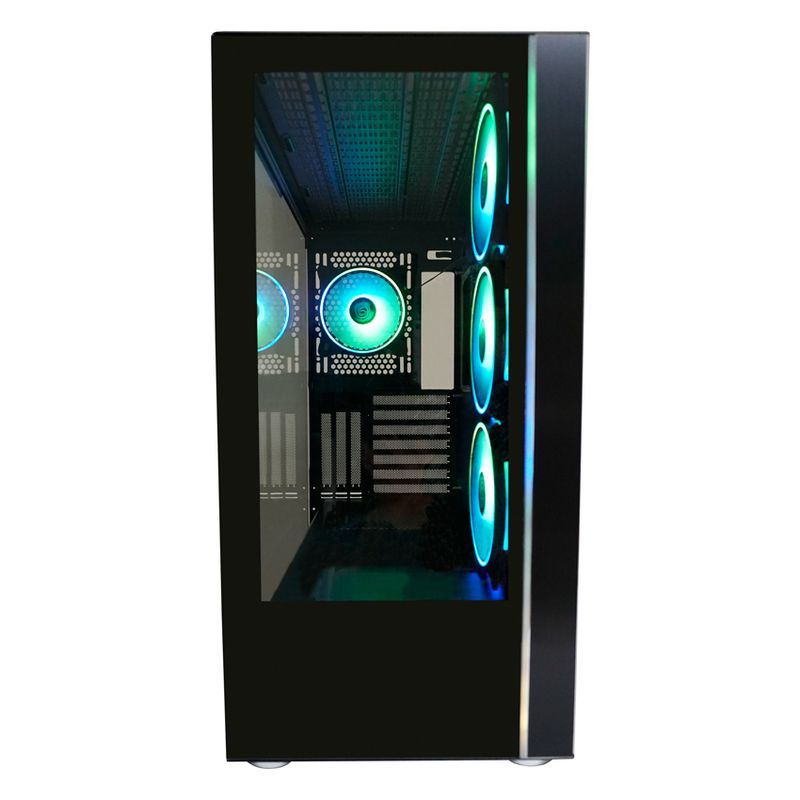 Case-MidiTower-ATX-808B-nero-USB3.2-Audio-senza-alimentatore-SkyllaX