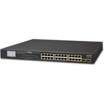 PLANET GSW-2620VHP switch di rete Non gestito Gigabit Ethernet (10/100/1000) Supporto Power over Ethernet (PoE) 1U Blu