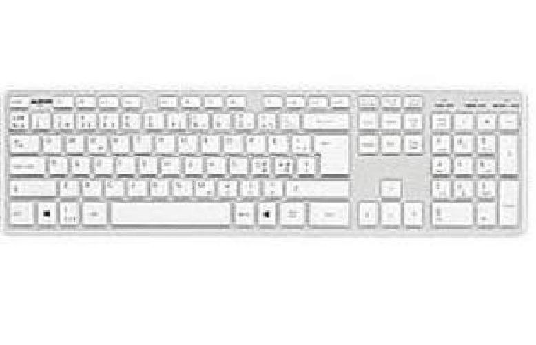 Keyboard-Usb-Qwerty-Nordic---Silver-White---Warranty-12M