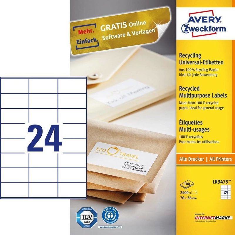 Avery-QuickPEEL-Recycled-Labels-LR3475---36-x-70-mm-2400-Etikett-en---100-Bogen-x-24--recycelte-Etiketten