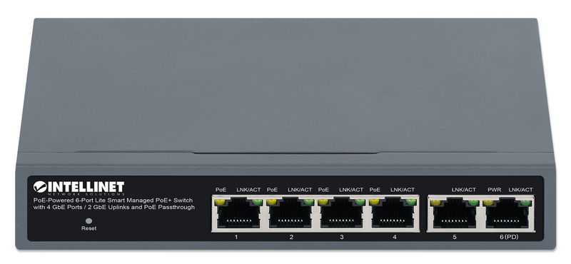 Switch-PoE-Smart-Managed-Lite-a-6-porte-con-alimentazione-PoE-Intellinet-4xGbE-2xGbE-Uplink-e--562034-