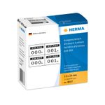 HERMA - Etichette portanumeri autoadesive - Nero bianco - 15 x 22 mm - 2000 etichetta(e) (1000 fogli x 2) (4837)