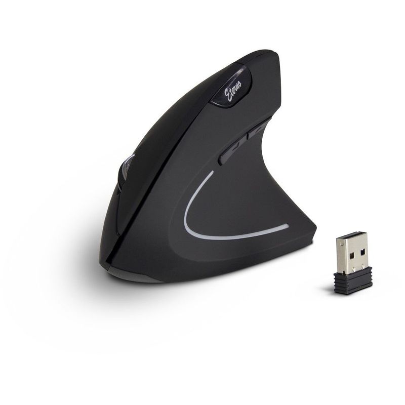 Mouse-AC-KM-206R-wireless-ergonomico-1600-dpi-per-destrimani-tocco-di-seta