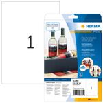 HERMA InkPrint - etichette autoadesive lucide - bianco - A4 (210 x 297 mm) - 10 pz. (10 fogli x 1) (8895)