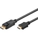 Goobay 64837 cavo e adattatore video 3 m DisplayPort HDMI tipo A (Standard) Nero