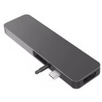 HYPER GN21D-GRAY replicatore di porte e docking station per laptop Grigio