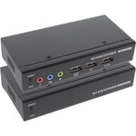 InLine DVI KVM Extender via Lan RJ45, Audio, consol locale USB, FullHD, 50m Max