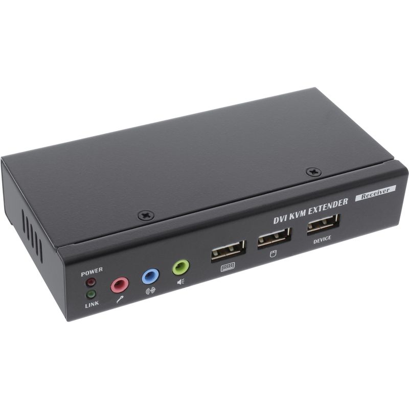 InLine-DVI-KVM-Extender-via-Lan-RJ45-Audio-consol-locale-USB-FullHD-50m-Max