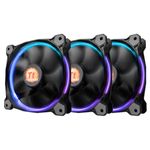 Thermaltake RIing 14 (3 Fan Pack) Case per computer Ventilatore 14 cm Nero