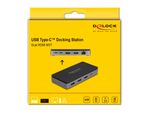 Delock-Docking-Station-USB-Tipo-C-4K---Doppio-HDMI-MST---USB---Gibabit-LAN---PD-3.0-85-W