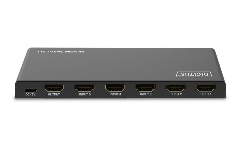 Switch-HDMI-8K-DIGITUS-5x1-8K-60Hz-HDR-HDCP-2.3-HDMI-2.1