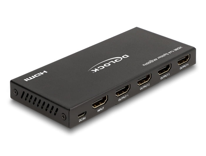 Delock-Splitter-HDMI-da-1-ingresso-HDMI-a-4-uscite-HDMI-4K-60-Hz-con-downscaler