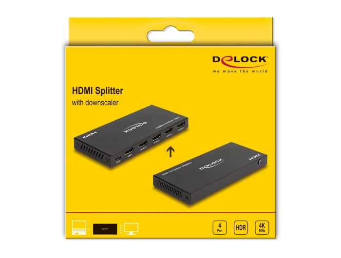 Delock-Splitter-HDMI-da-1-ingresso-HDMI-a-4-uscite-HDMI-4K-60-Hz-con-downscaler