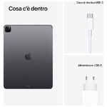 Apple-iPad-Pro-12.9--con-Chip-M1--quinta-gen.--Wi-Fi---Cellular-256GB---Grigio-siderale