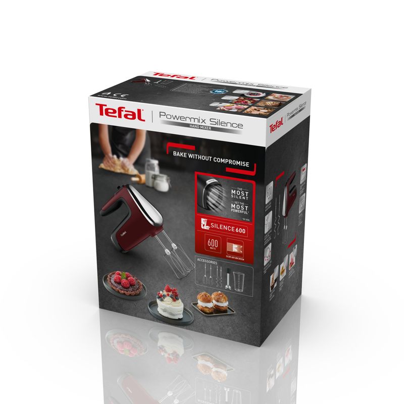 Tefal-Powermix-Silence-HT6525-Sbattitore-manuale-500-W-Rosso