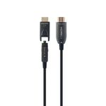 Cablexpert Gembird CCBP-HDMID-AOC-30M cavo HDMI HDMI tipo A (Standard) HDMI tipo D (Micro) Nero