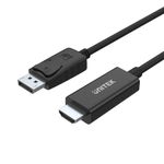 UNITEK Y-5118CA cavo e adattatore video 1,8 m HDMI tipo A (Standard) DisplayPort Nero