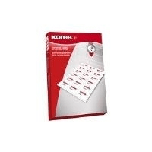 Kores-Universal-Etiketten-635-x-339-mm-weiß-100-Blatt-umlaufender-Rand-abgerundete-Ecken---1-Stuck--L6333-