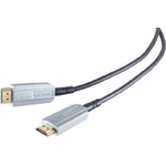 Shiverpeaks BASIC-S AOC-HDMI Kabel, 4K, schwarz/silber, 10 m HDMI A Stecker - HDMI A Stecker, aktiv optisches Hybridkabe