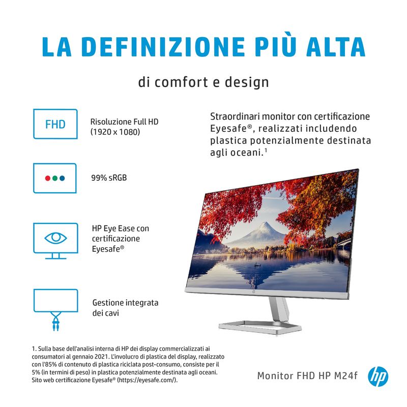 HP-M24f-Monitor-PC-605-cm--23.8---1920-x-1080-Pixel-Full-HD-Nero-Argento