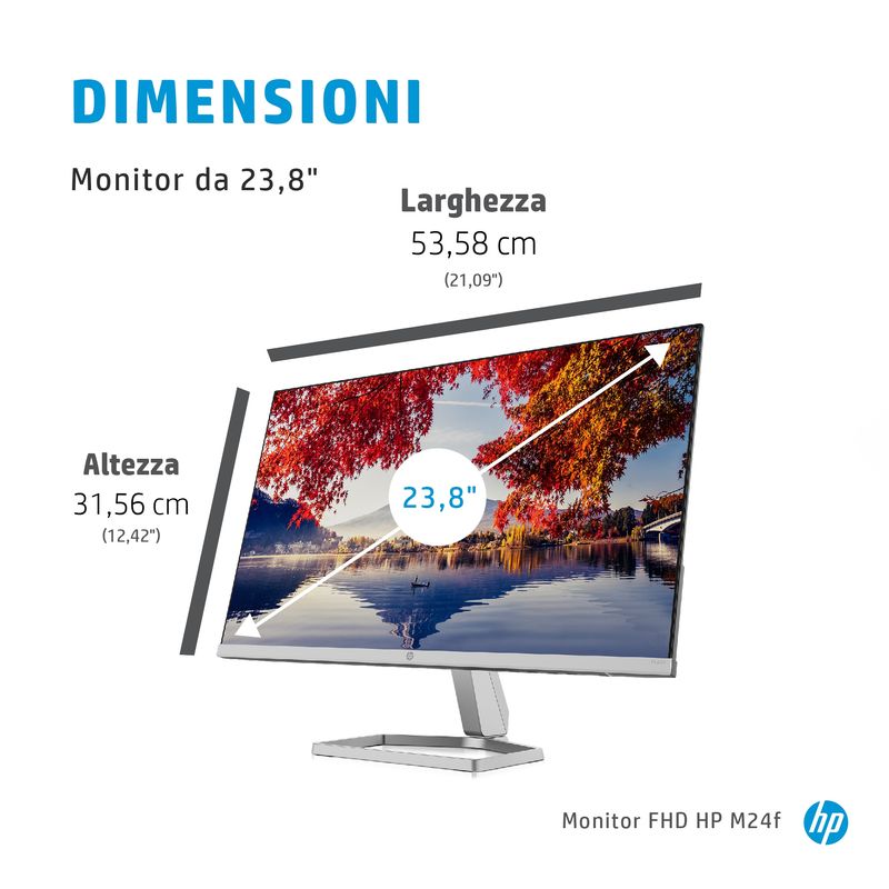 HP-M24f-Monitor-PC-605-cm--23.8---1920-x-1080-Pixel-Full-HD-Nero-Argento