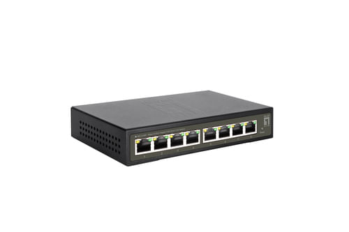 LevelOne-GES-2108P-switch-di-rete-Gestito-L2-Gigabit-Ethernet--10-100-1000--Supporto-Power-over-Ethernet--PoE--Nero