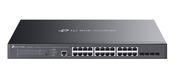 TP-Link---SG3428XMPP---Omada-24-Port-Gigabit-and-4-Port-10GE-SFP-L2-Managed-Switch-with-16-Port-PoE---8-Port-PoE-16-Giga