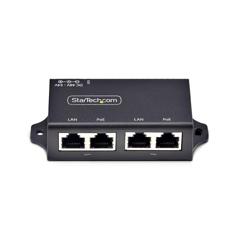 StarTech.com-Iniettore-PoE-Midspan-a-2-Porte-Gigabit---Alimentatore-Power-Over-Ethernet-10-100-1000Mbps-Ripetitore-PoE--