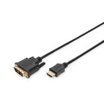 Digitus Cavo Hdmi 19 Poli Tipo A Maschio - Dvi-D 18+1 Poli Maschio Mt 2