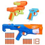 Hasbro Nerf N Series N- Series - Gear Up Pack, confezione da 3 blaster, 18 dardi N1