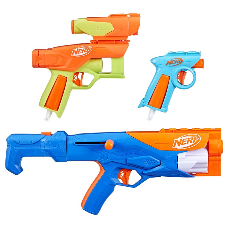 Nerf-N-Series-N--Series---Gear-Up-Pack-confezione-da-3-blaster-18-dardi-N1-giocattoli-per-giochi-all-aperto-per-bambini-e-bambine-dagli-8-anni-in-su