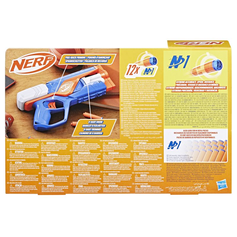 Nerf-N-Series-N-Series-Agility-blaster-con-12-dardi-N1-tamburo-da-6-dardi-giocattoli-per-bambini-e-bambine-dagli-8-anni-in-su