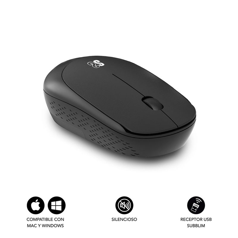 SUBBLIM-SUBMO-B2SW010-mouse-Ambidestro-RF-Wireless-Ottico-1200-DPI