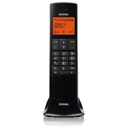 Brondi-Lemure-Telefono-DECT-Identificatore-di-chiamata-Nero