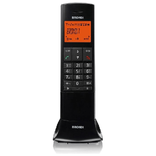 Brondi-Lemure-Telefono-DECT-Identificatore-di-chiamata-Nero