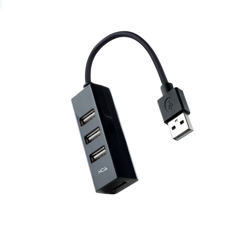 Nanocable-10.16.4404-hub-di-interfaccia-USB-2.0-Nero