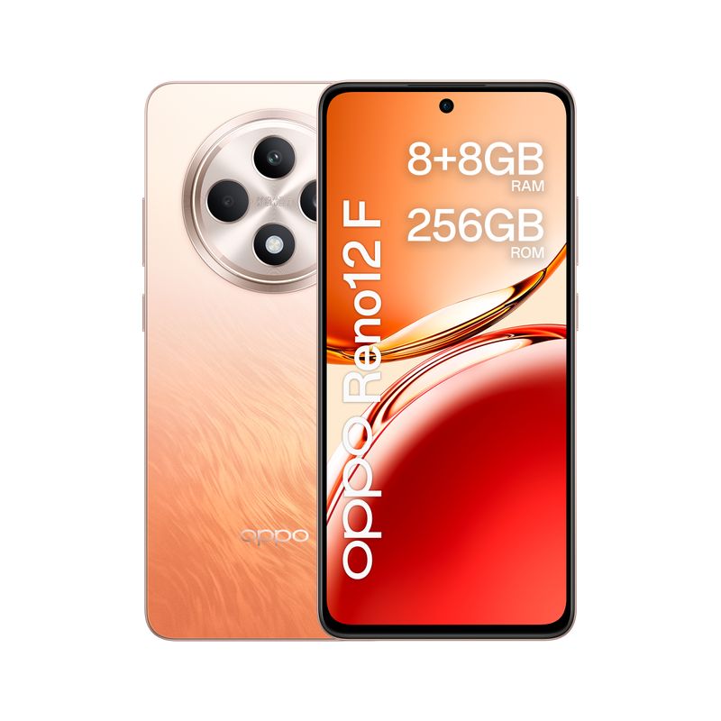 Oppo-Reno12-F-8-256Gb-6.67---Amoled-120Hz-Dual-Sim-Amber-Orange